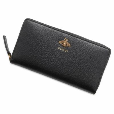 グッチ 長財布 アニマリエ レザー ジップアラウンドウォレット 523667 GUCCI 財布 ビー 蜂 黒 安心保証 |  中古・新品ブランド販売ギャラリーレア公式通販