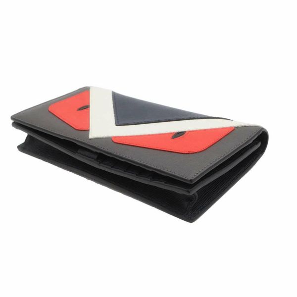 FENDI 二つ折り財布 ネイビー モンスター フェンディ/FENDI 財布 メンズ MONSTER 二つ折り長財布 ネイビー