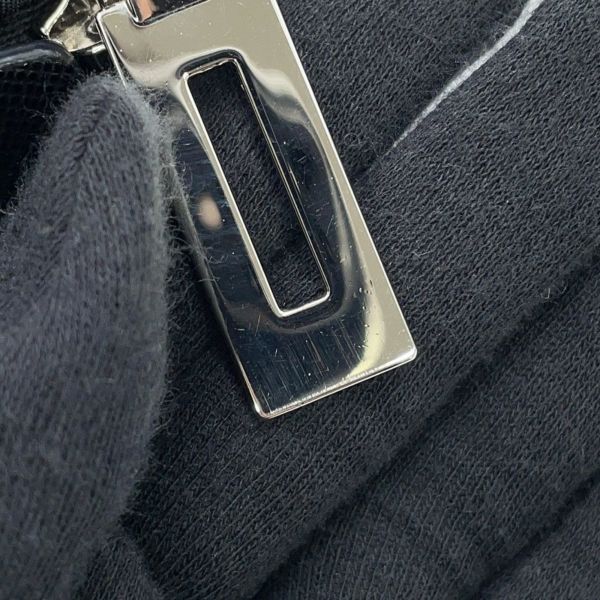 プラダ チェーンショルダーバッグ トライアングルロゴ キルティング ナイロン 1BB903 PRADA 黒