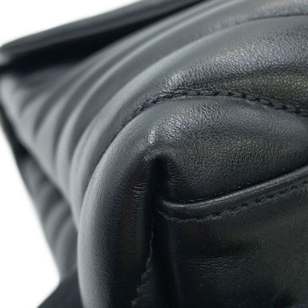 サンローランパリ チェーンショルダー バッグ ルル ミディアム レザー 574946 SAINT LAURENT PARIS 黒