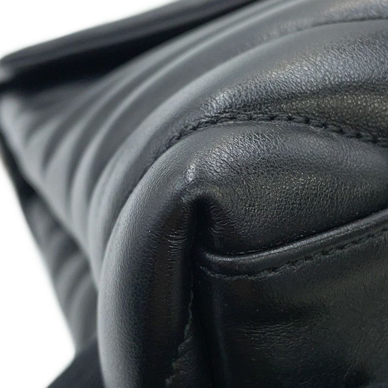 サンローランパリ チェーンショルダー バッグ ルル ミディアム レザー 574946 SAINT LAURENT PARIS 黒