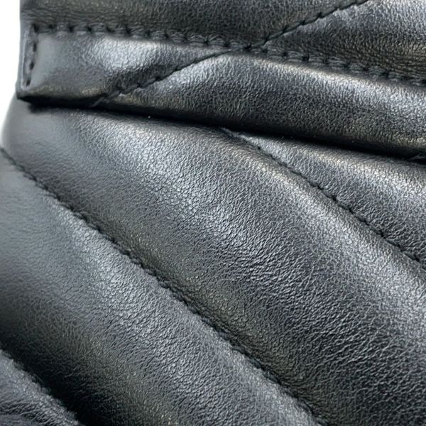 サンローランパリ チェーンショルダー バッグ ルル ミディアム レザー 574946 SAINT LAURENT PARIS 黒