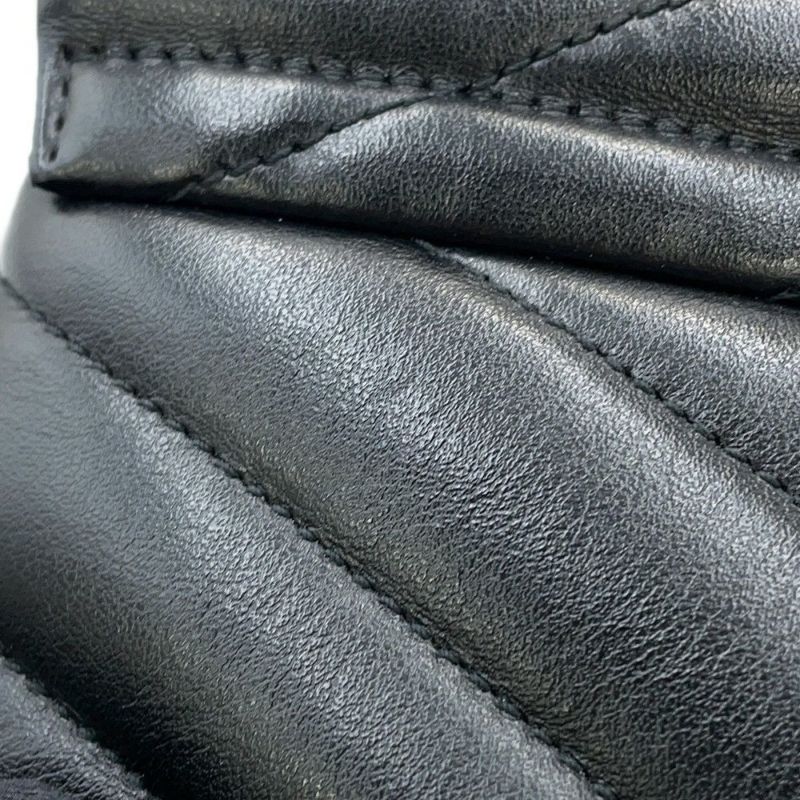 サンローランパリ チェーンショルダー バッグ ルル ミディアム レザー 574946 SAINT LAURENT PARIS 黒