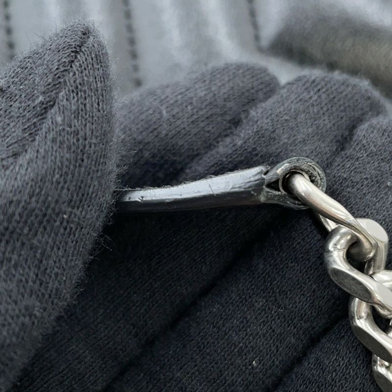 サンローランパリ チェーンショルダー バッグ ルル ミディアム レザー 574946 SAINT LAURENT PARIS 黒