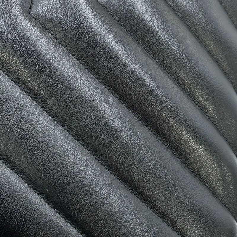 サンローランパリ チェーンショルダー バッグ ルル ミディアム レザー 574946 SAINT LAURENT PARIS 黒