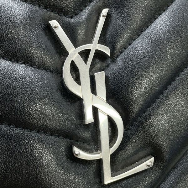 サンローランパリ チェーンショルダー バッグ ルル ミディアム レザー 574946 SAINT LAURENT PARIS 黒