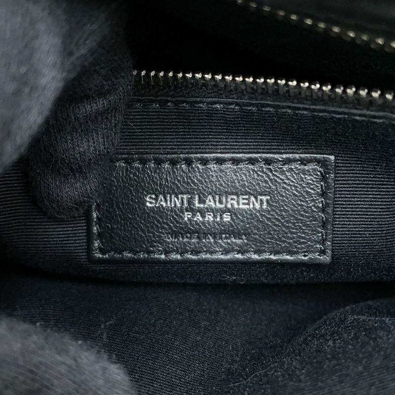 サンローランパリ チェーンショルダー バッグ ルル ミディアム レザー 574946 SAINT LAURENT PARIS 黒