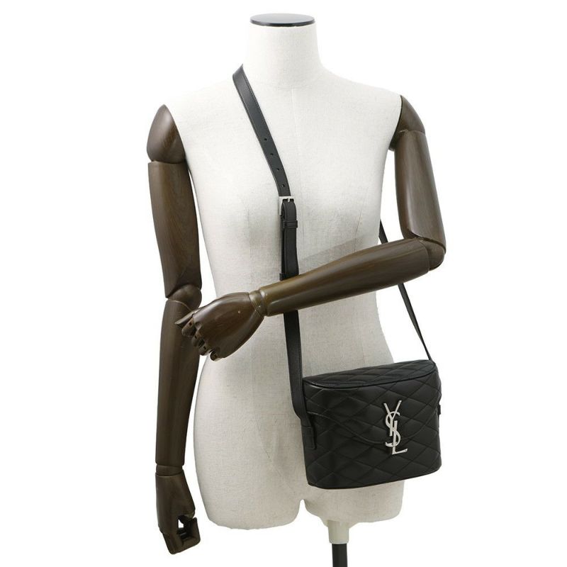 サンローランパリ ショルダーバッグ ジューンボックス YSLロゴ 710298 SAINT LAURENT PARIS バッグ 黒