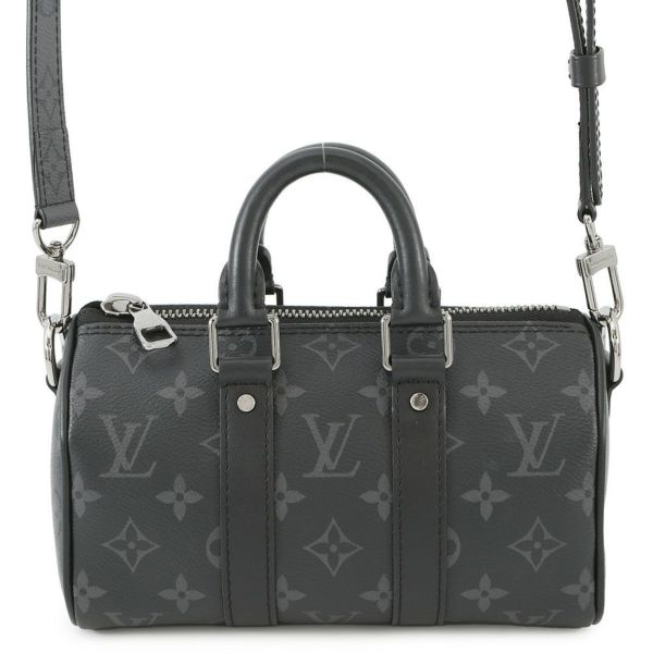 ルイヴィトン ハンドバッグ モノグラム・エクリプス/リバース キーポル XS M45947 ヴィトン 2wayショルダー メンズ 黒 ブラック