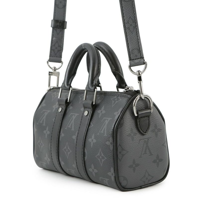 ルイヴィトン ハンドバッグ モノグラム・エクリプス/リバース キーポル XS M45947 ヴィトン 2wayショルダー メンズ 黒 ブラック