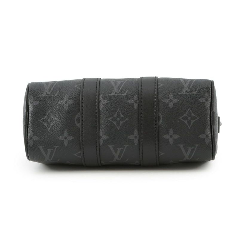 ルイヴィトン ハンドバッグ モノグラム・エクリプス/リバース キーポル XS M45947 ヴィトン 2wayショルダー メンズ 黒 ブラック