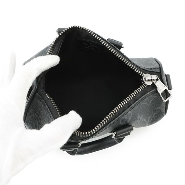 ルイヴィトン ハンドバッグ モノグラム・エクリプス/リバース キーポル XS M45947 ヴィトン 2wayショルダー メンズ 黒 ブラック