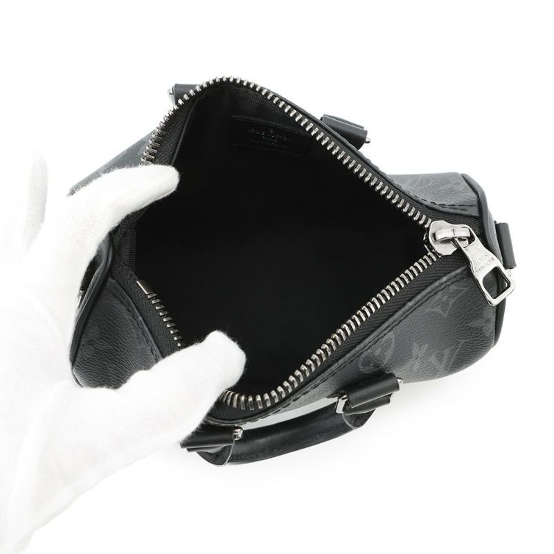 ルイヴィトン ハンドバッグ モノグラム・エクリプス/リバース キーポル XS M45947 ヴィトン 2wayショルダー メンズ 黒 ブラック