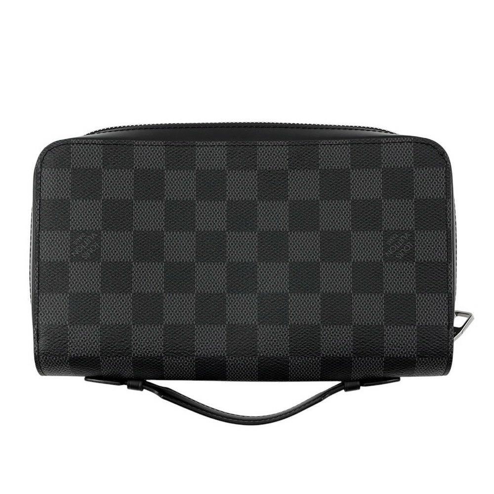 ルイヴィトン 長財布 ダミエ・グラフィット ジッピーXL ハンドル付き N41503 LOUIS VUITTON 財布 メンズ ブラック 黒