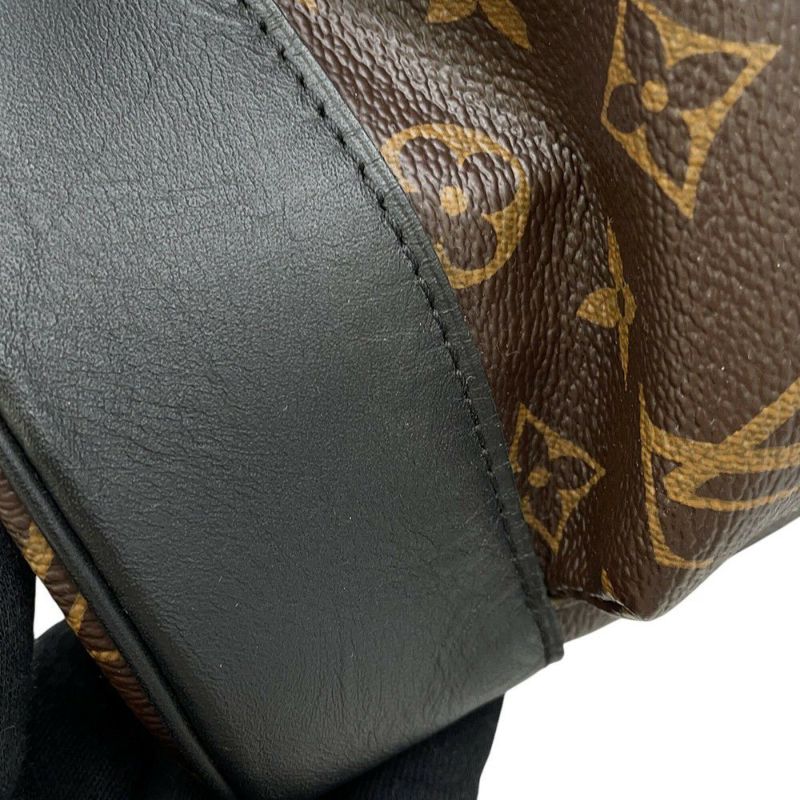 ルイヴィトン リュックサック モノグラム・マカサー クリストファーMM M43735 LOUIS VUITTON バックパック 黒 ブラック