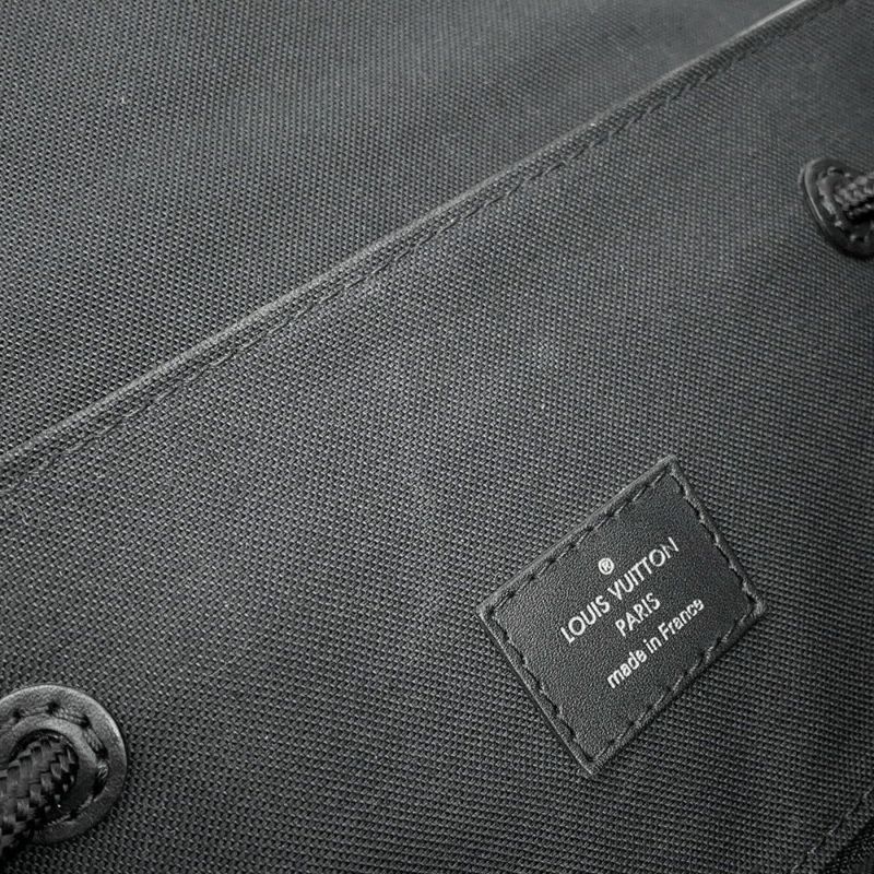 ルイヴィトン リュックサック モノグラム・マカサー クリストファーMM M43735 LOUIS VUITTON バックパック 黒 ブラック