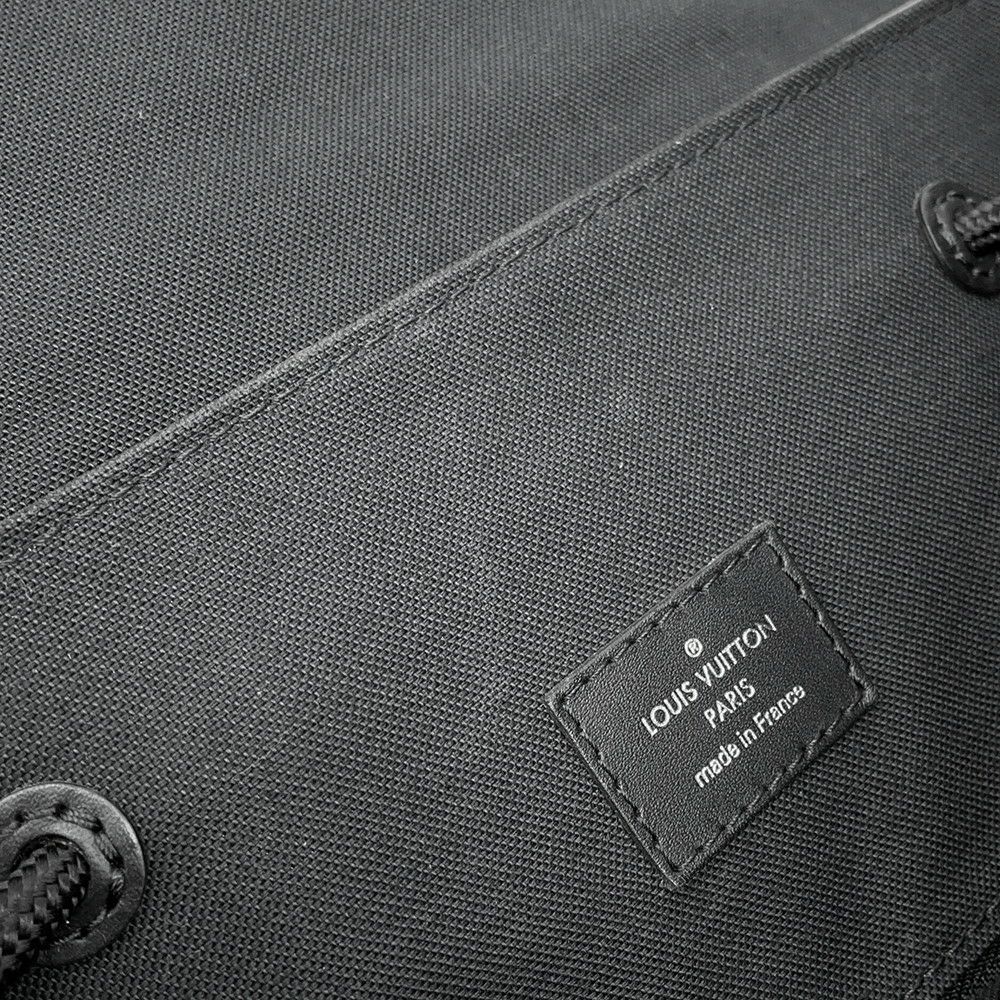 ルイヴィトン リュックサック モノグラム・マカサー クリストファーMM M43735 LOUIS VUITTON バックパック 黒 ブラック