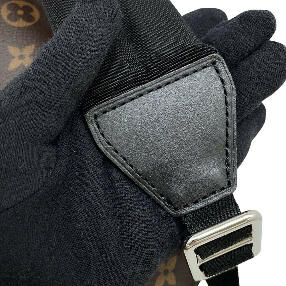 ルイヴィトン リュックサック モノグラム・マカサー クリストファーMM M43735 LOUIS VUITTON バックパック 黒 ブラック