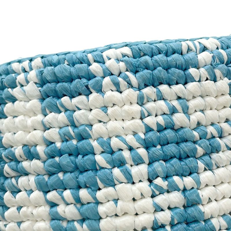 プラダ バケットハット トライアングルロゴ クロシェ サイズS 1HC137