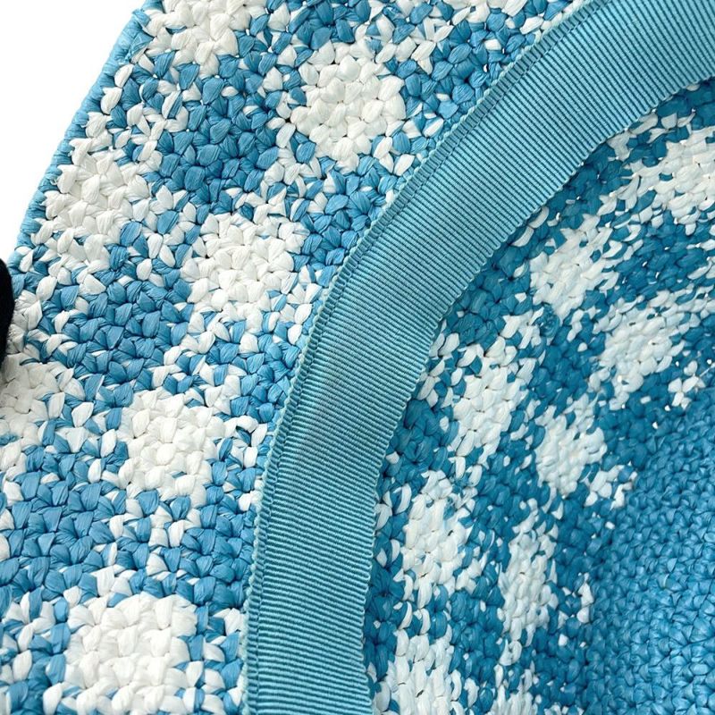 プラダ バケットハット トライアングルロゴ クロシェ サイズS 1HC137