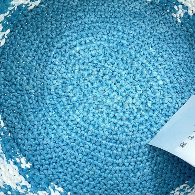 プラダ バケットハット トライアングルロゴ クロシェ サイズS 1HC137