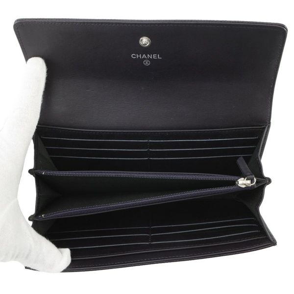 シャネル 長財布 ココマーク キャビアスキン A50070 CHANEL 財布 二つ折り長財布