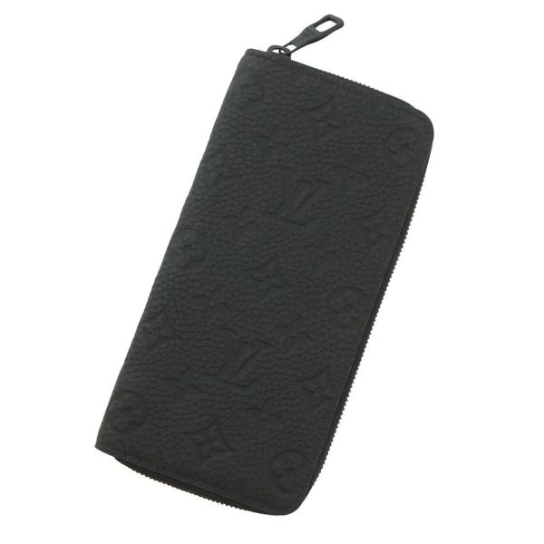 ルイヴィトン 長財布 モノグラム トリヨンレザー ジッピーウォレット・ヴェルティカル M69047 LOUIS VUITTON  財布 メンズ 黒