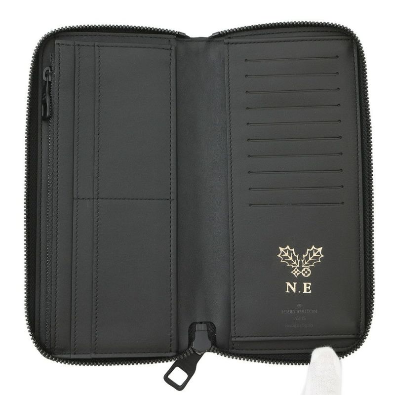 ルイヴィトン 長財布 モノグラム トリヨンレザー ジッピーウォレット・ヴェルティカル M69047 LOUIS VUITTON  財布 メンズ 黒