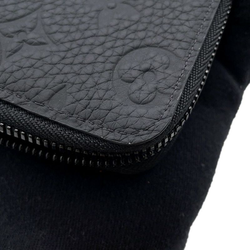 ルイヴィトン 長財布 モノグラム トリヨンレザー ジッピーウォレット・ヴェルティカル M69047 LOUIS VUITTON  財布 メンズ 黒