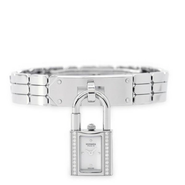 エルメス ケリーウォッチ ダイヤベゼル KE4.130.130 HERMES 腕時計 スパークリングホワイトラッカー文字盤
