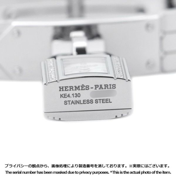 エルメス ケリーウォッチ ダイヤベゼル KE4.130.130 HERMES 腕時計 スパークリングホワイトラッカー文字盤