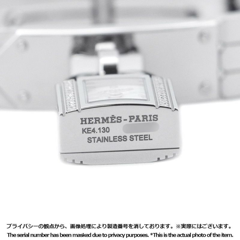 エルメス ケリーウォッチ ダイヤベゼル KE4.130.130 HERMES 腕時計 スパークリングホワイトラッカー文字盤