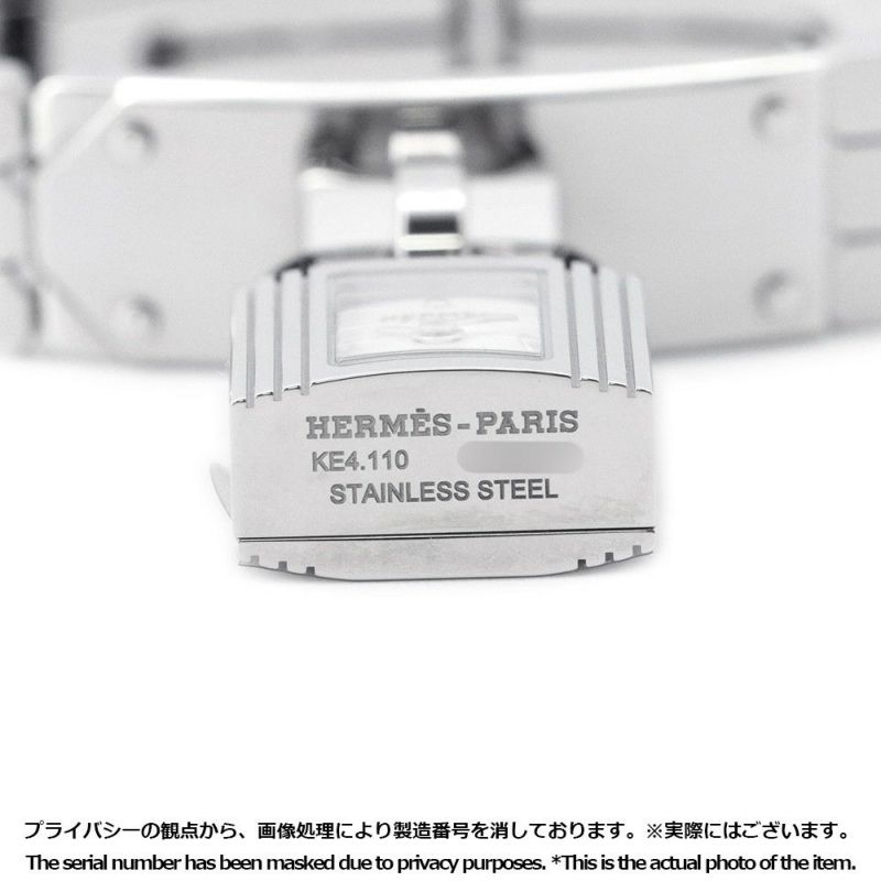 エルメス ケリーウォッチ KE4.110 HERMES 腕時計 スパークリングホワイトラッカー文字盤