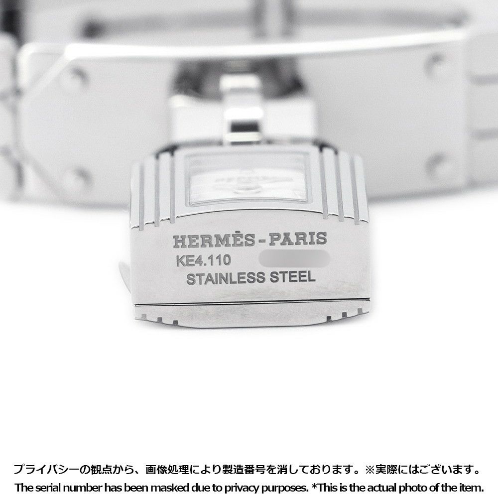 エルメス ケリーウォッチ KE4.110 HERMES 腕時計 スパークリングホワイトラッカー文字盤