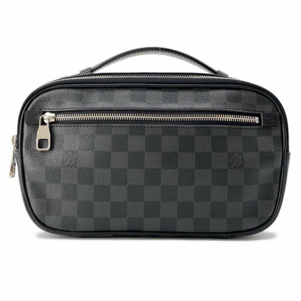 ルイヴィトン ボディバッグ ダミエ・グラフィット アンブレール N41289 LOUIS VUITTON ウエストポーチ 黒 ブラック