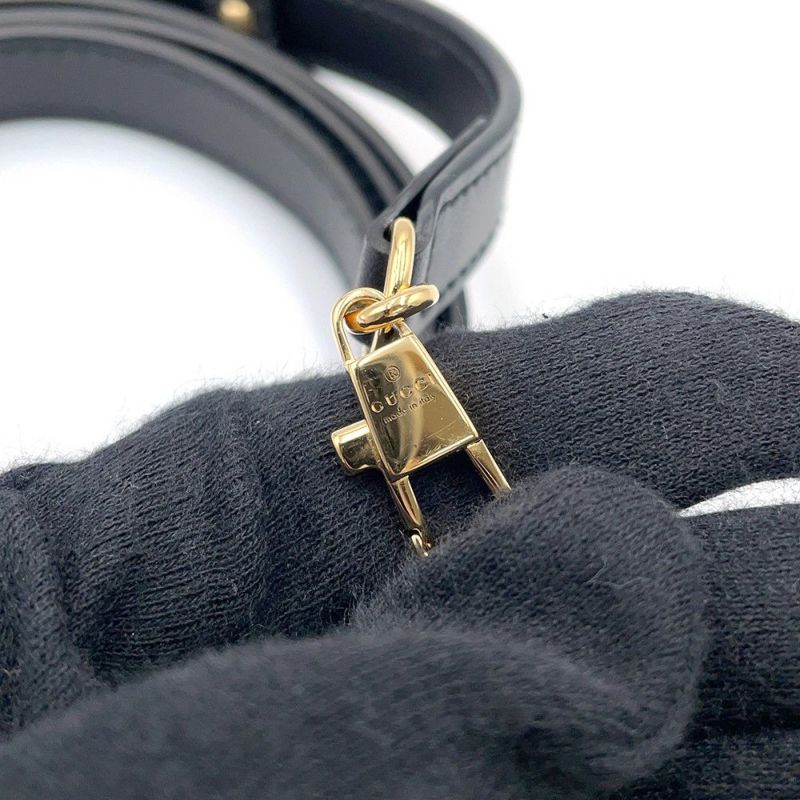 グッチ ショルダーバッグ ミニ GGマトラッセ キルティング レザー 723777 GUCCI ポシェット 黒 2way アウトレット品