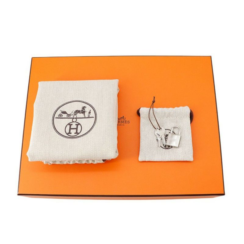 エルメス ハンドバッグ ピコタンロックPM カーゴ ブラック/シルバー金具 トワルゴエラン/スイフト K刻印 黒