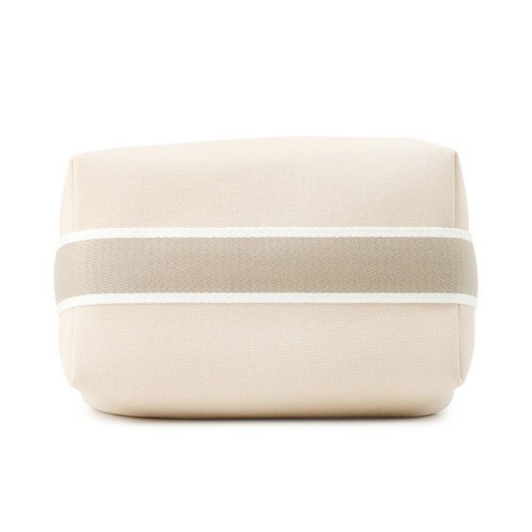 エルメス ポーチ ブリッド・ア・ブラックPM ベージュ/シルバー金具 キャンバス HERMES バッグ 小物入れ