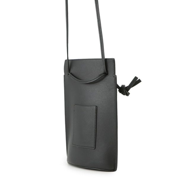 ロエベ ショルダーバッグ ダイスポケット DICE POKET レザー C630R12X01 LOEWE ポシェット 黒