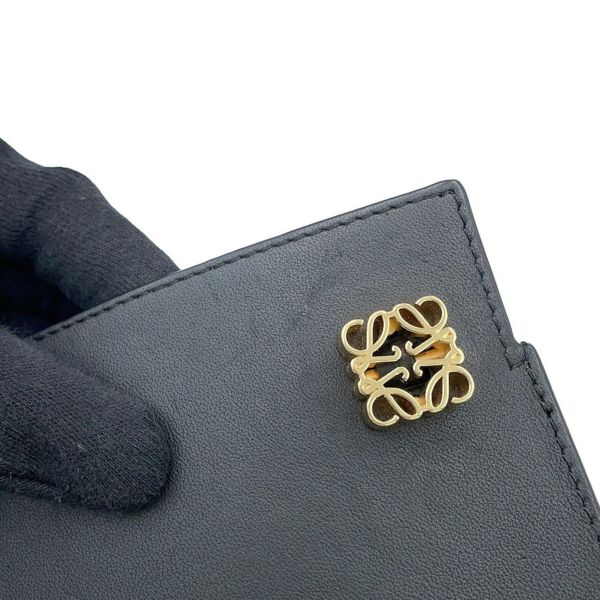 ロエベ ショルダーバッグ ダイスポケット DICE POKET レザー C630R12X01 LOEWE ポシェット 黒