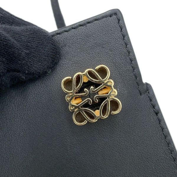 ロエベ ショルダーバッグ ダイスポケット DICE POKET レザー C630R12X01 LOEWE ポシェット 黒