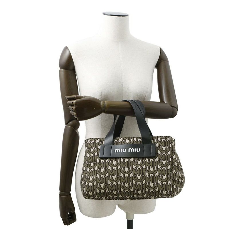 ミュウミュウ ハンドバッグ MIU EVERYWHERE キャンバス 5BA085 Miu Miu 2way 日本限定