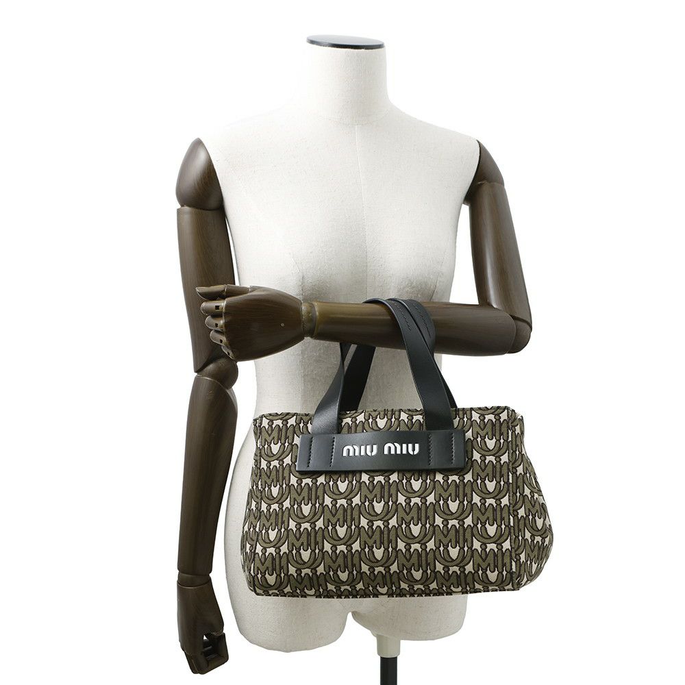 ミュウミュウ ハンドバッグ MIU EVERYWHERE キャンバス 5BA085 Miu Miu 2way 日本限定