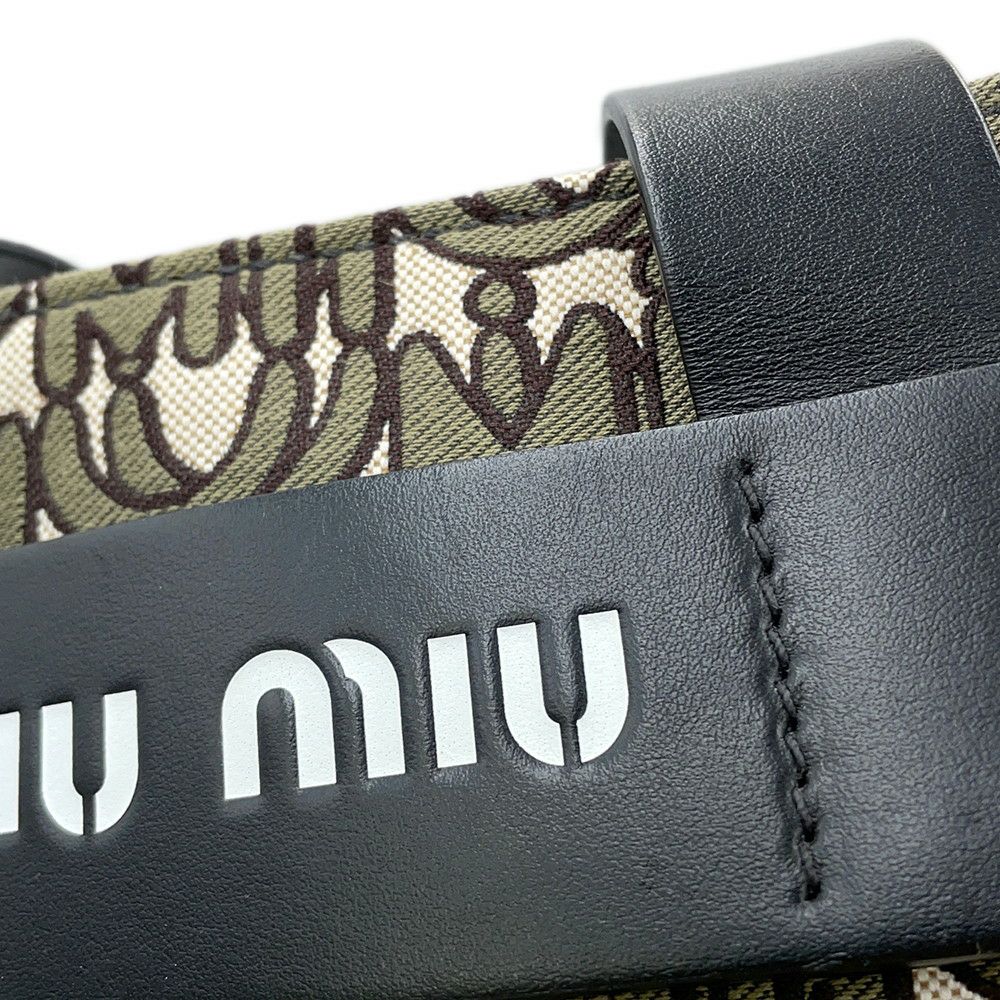 ミュウミュウ ハンドバッグ MIU EVERYWHERE キャンバス 5BA085 Miu Miu 2way 日本限定