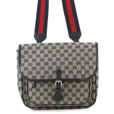 グッチ ショルダーバッグ GGキャンバス 122793 GUCCI バッグ 黒 メンズ
