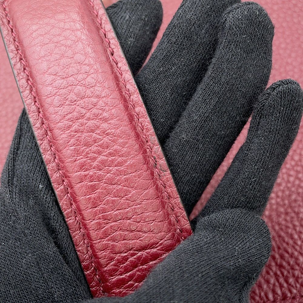 グッチ ショルダーバッグ GUCCI B ミディアム レザー 820169 GUCCI 2way ボルドー