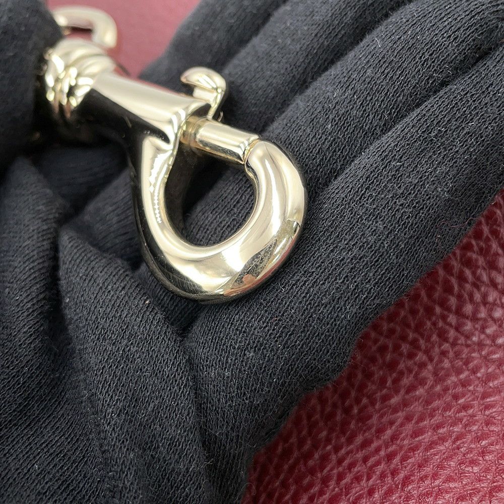 グッチ ショルダーバッグ GUCCI B ミディアム レザー 820169 GUCCI 2way ボルドー