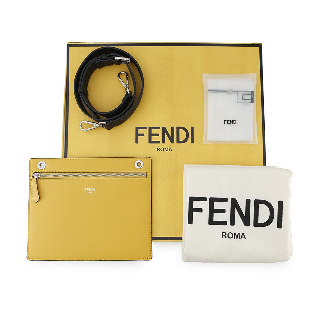 フェンディ ハンドバッグ ピーカブー アイシーユー ミディアム レザー 7VA529 FENDI 2way ビジネスバッグ 黒