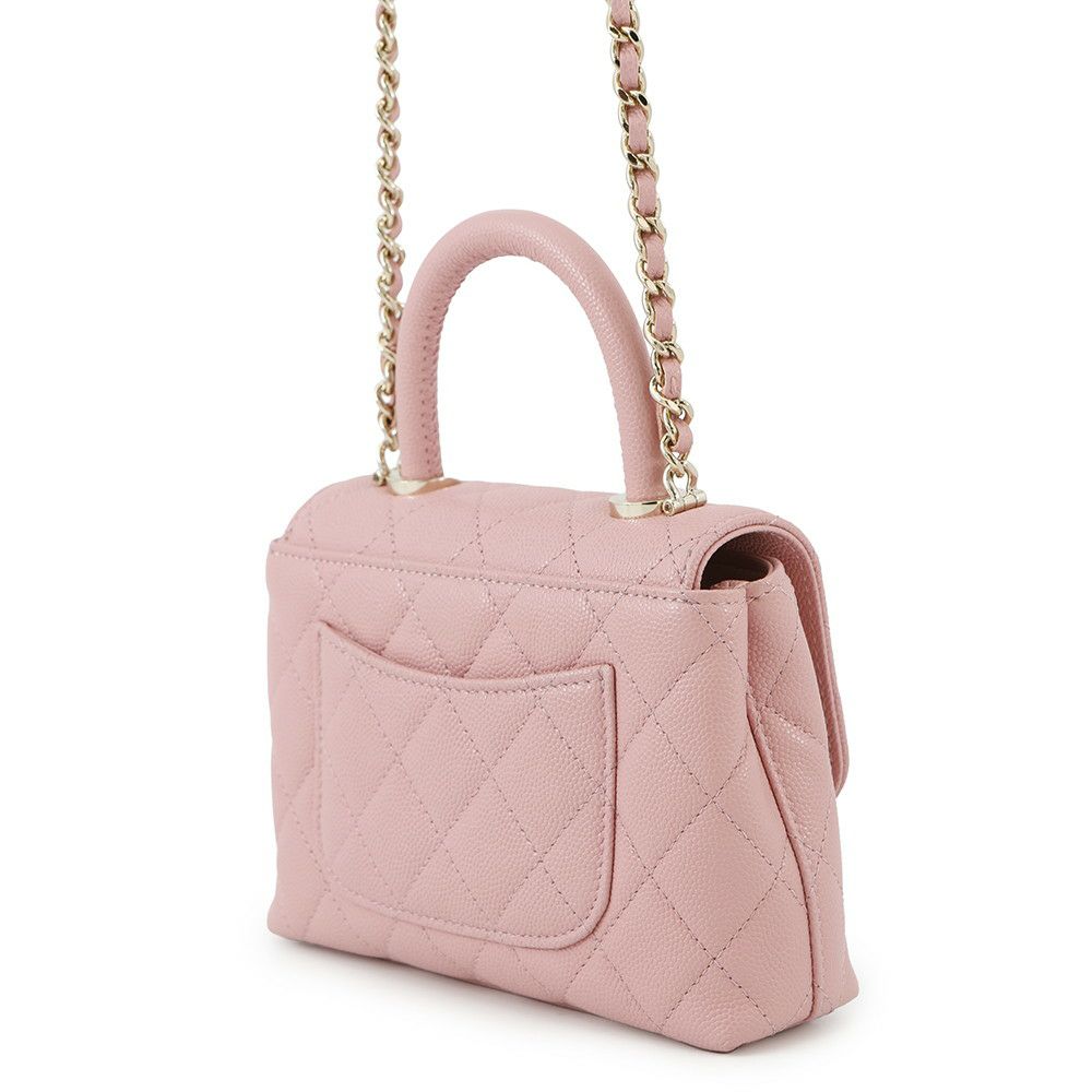 シャネル ハンドバッグ マトラッセ ココハンドル ミニミニ キャビアスキン AP4244 2wayチェーンショルダー