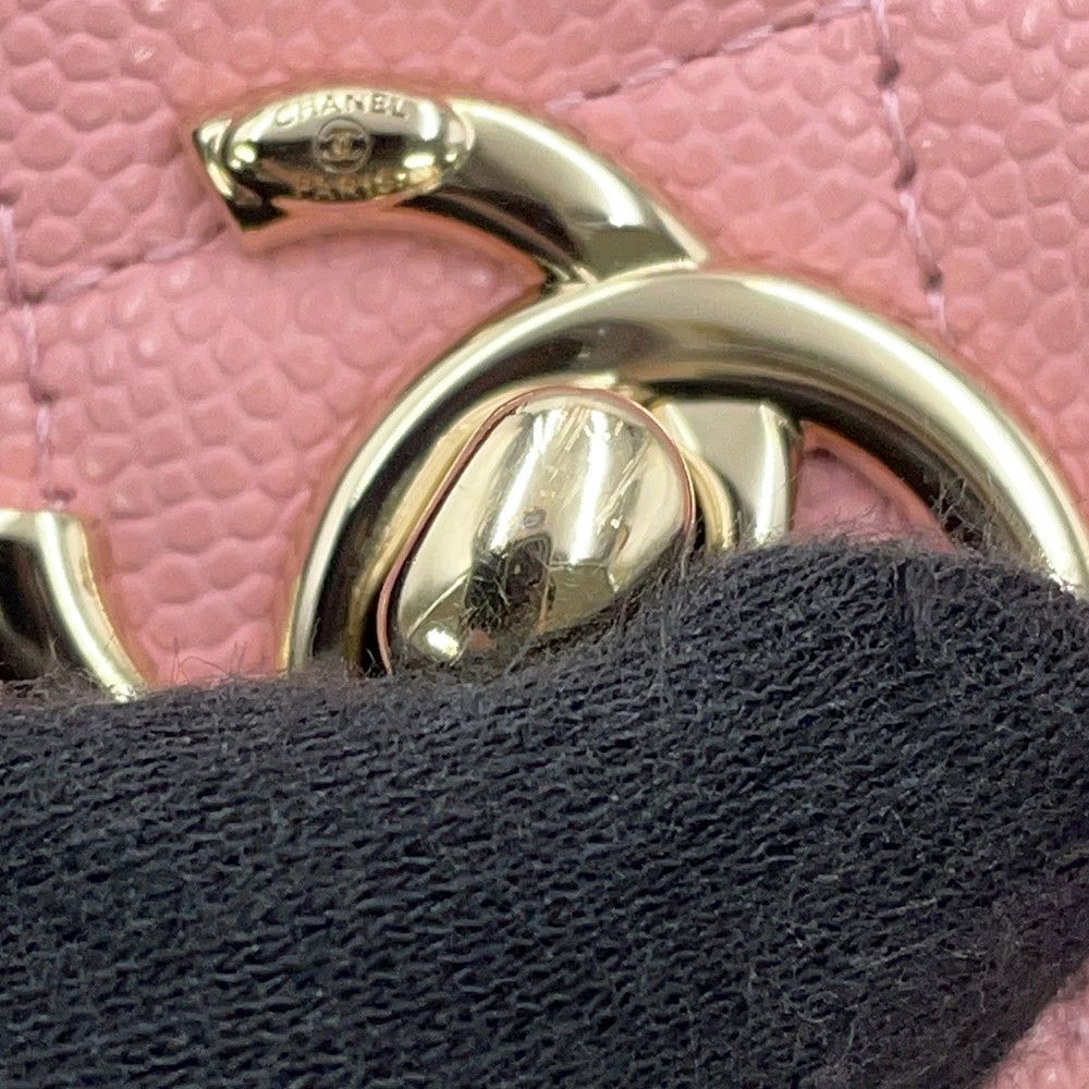 シャネル ハンドバッグ マトラッセ ココハンドル ミニミニ キャビアスキン AP4244 2wayチェーンショルダー